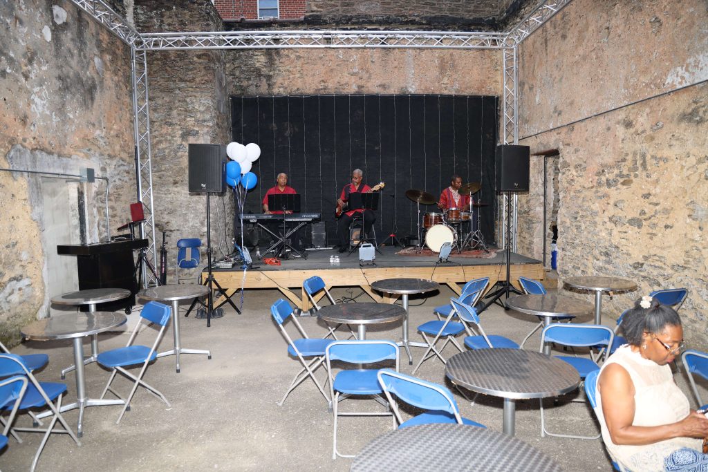 STEM Center Fundraising event for science education at the Grand Hank STEM Center in Philadelphia.