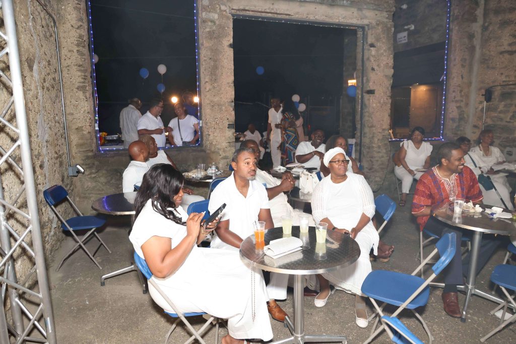 Guests enjoying the science outreach celebration - 60th Birthday Party STEM Center Fundraising event for science education at the Grand Hank STEM Center in Philadelphia.